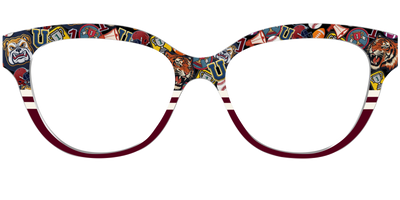 The Varsity Patches Split - Front Top Thumbnail - Pair Eyewear
