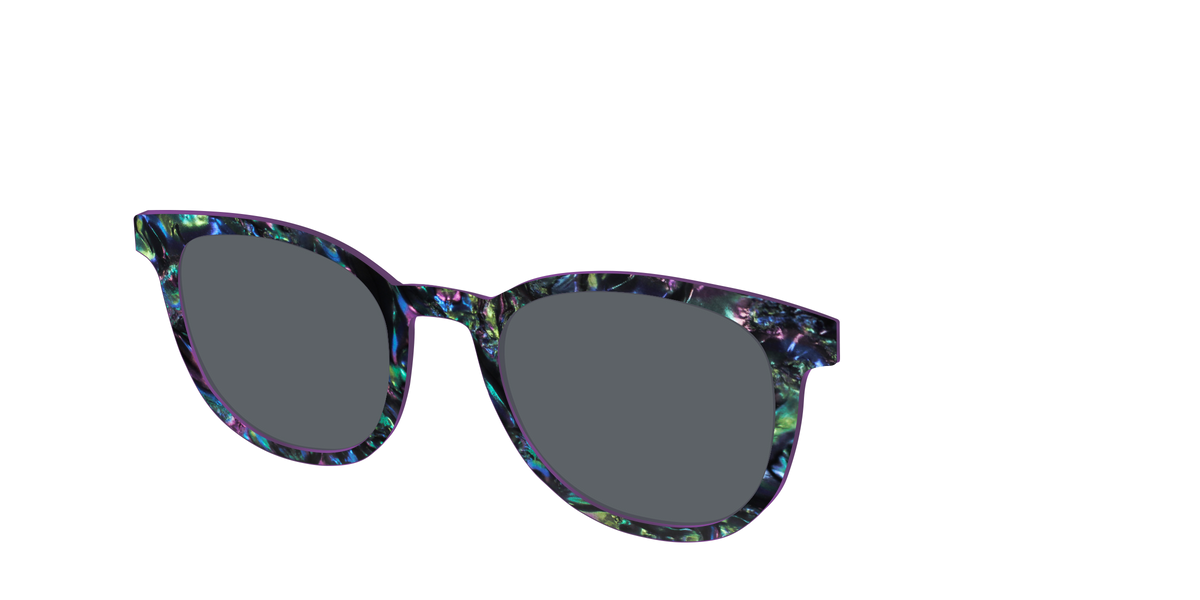 The Polarized Abalone Sun Top - Angle Top Image - Pair Eyewear