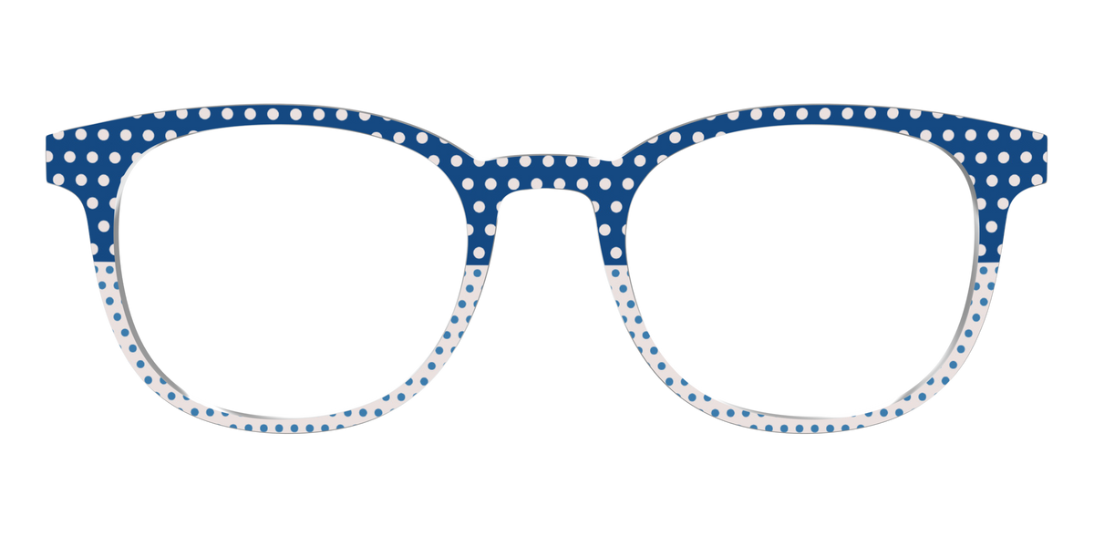 The Aegean Polka Dot Print Mix - Front Top Image - Pair Eyewear