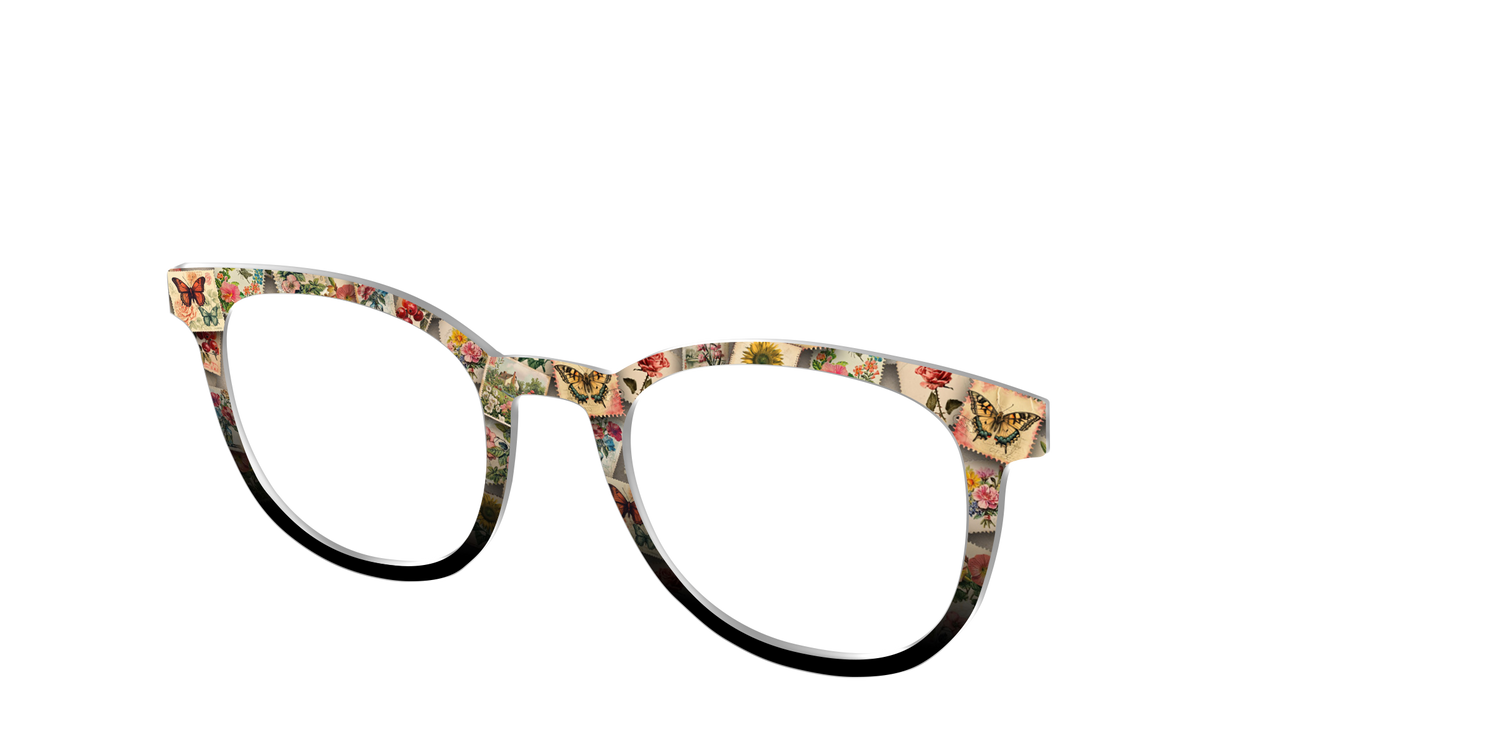 The Antique Stamps - Angle Top Image - Pair Eyewear