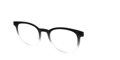 The Black Gradient Crystal - Angle Top Thumbnail - Pair Eyewear
