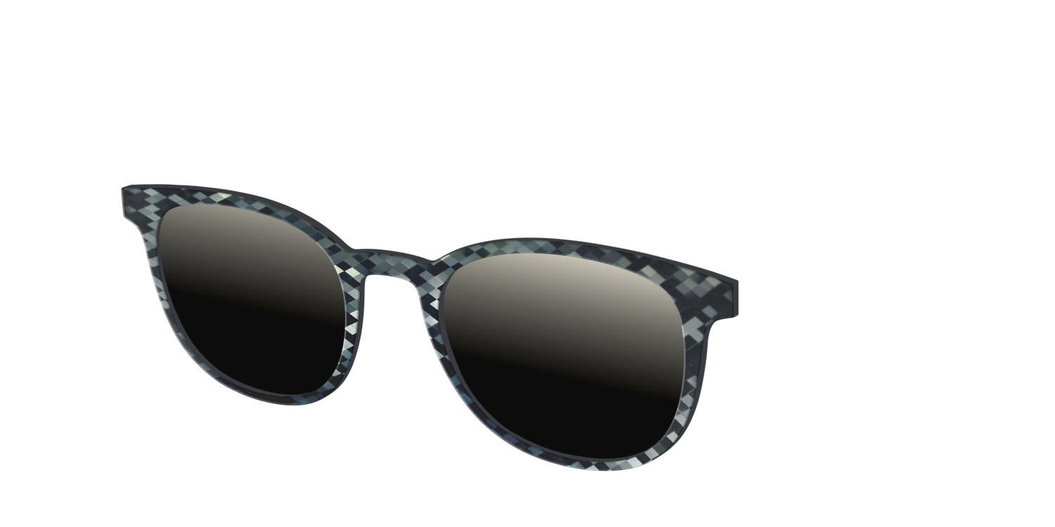 The Polarized Black Prism Sun Top - Angle Top Image - Pair Eyewear