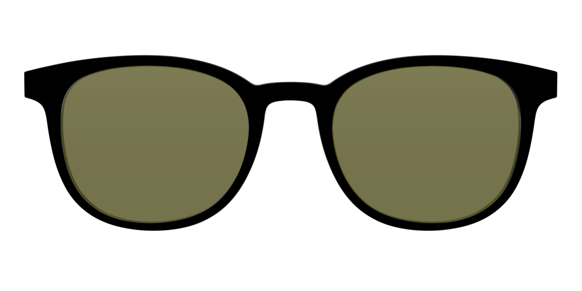The Black with Green Racquet Sport lens - Front Top Image - Pair Eyewear
