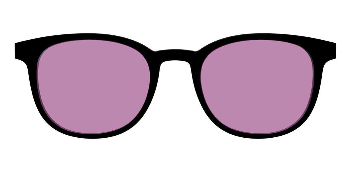 The Black with Pink Racquet Sport lens - Front Top Image - Pair Eyewear