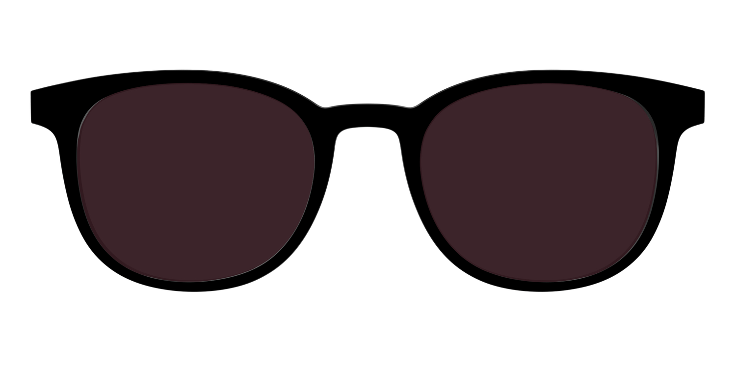 The Black with Water Lens - Front Top Image - Pair Eyewear
