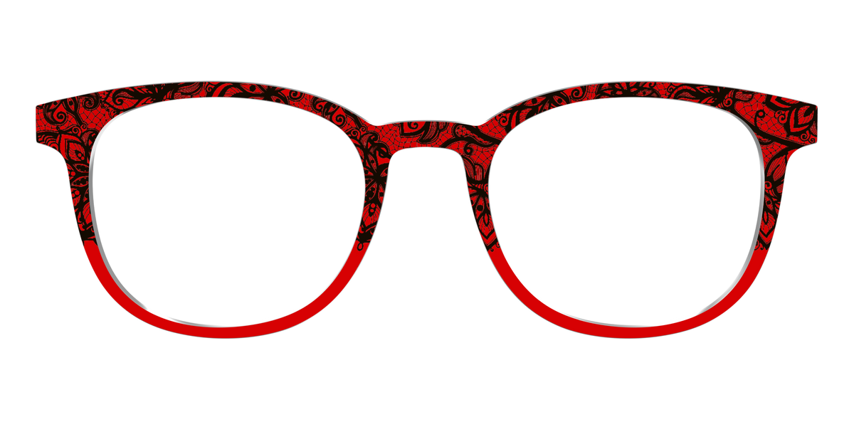 The Blood Red Lace Split - Front Top Image - Pair Eyewear