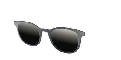 The Polarized Brushed Nickel Sun Top - Angle Top Thumbnail - Pair Eyewear