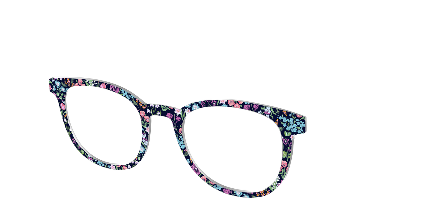 The Demure Blossoms - Angle Top Image - Pair Eyewear