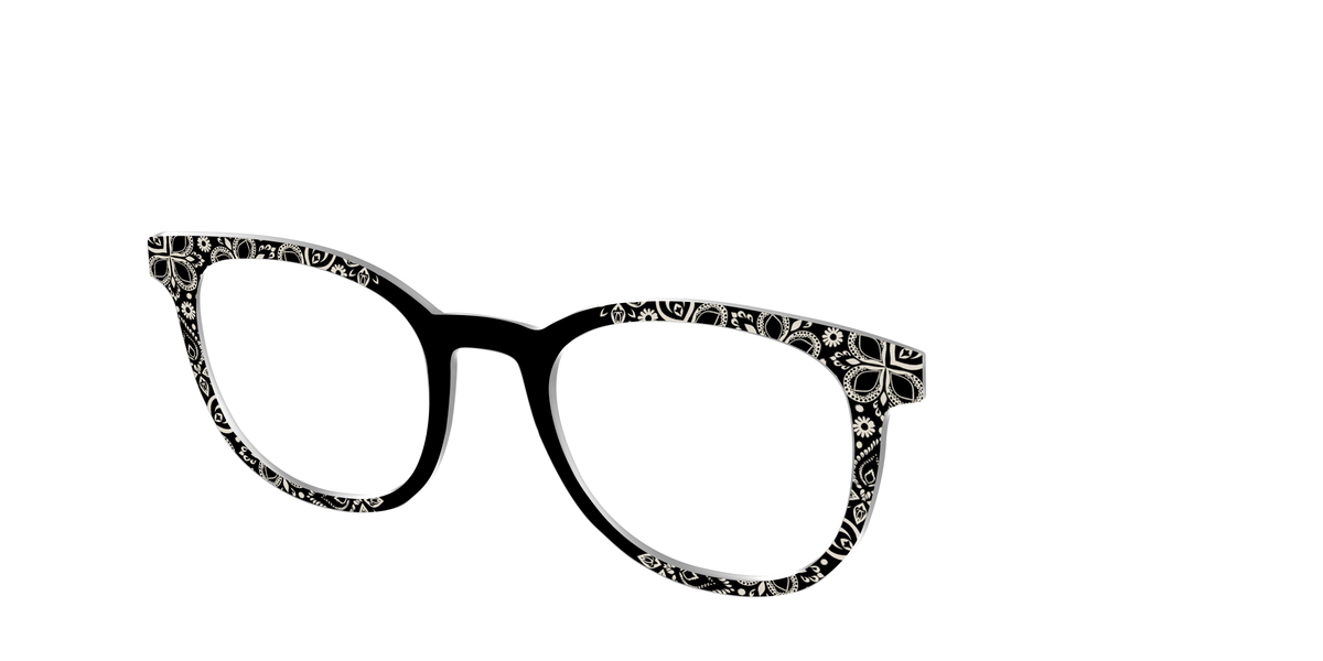 The Ecru Embroidery - Angle Top Image - Pair Eyewear