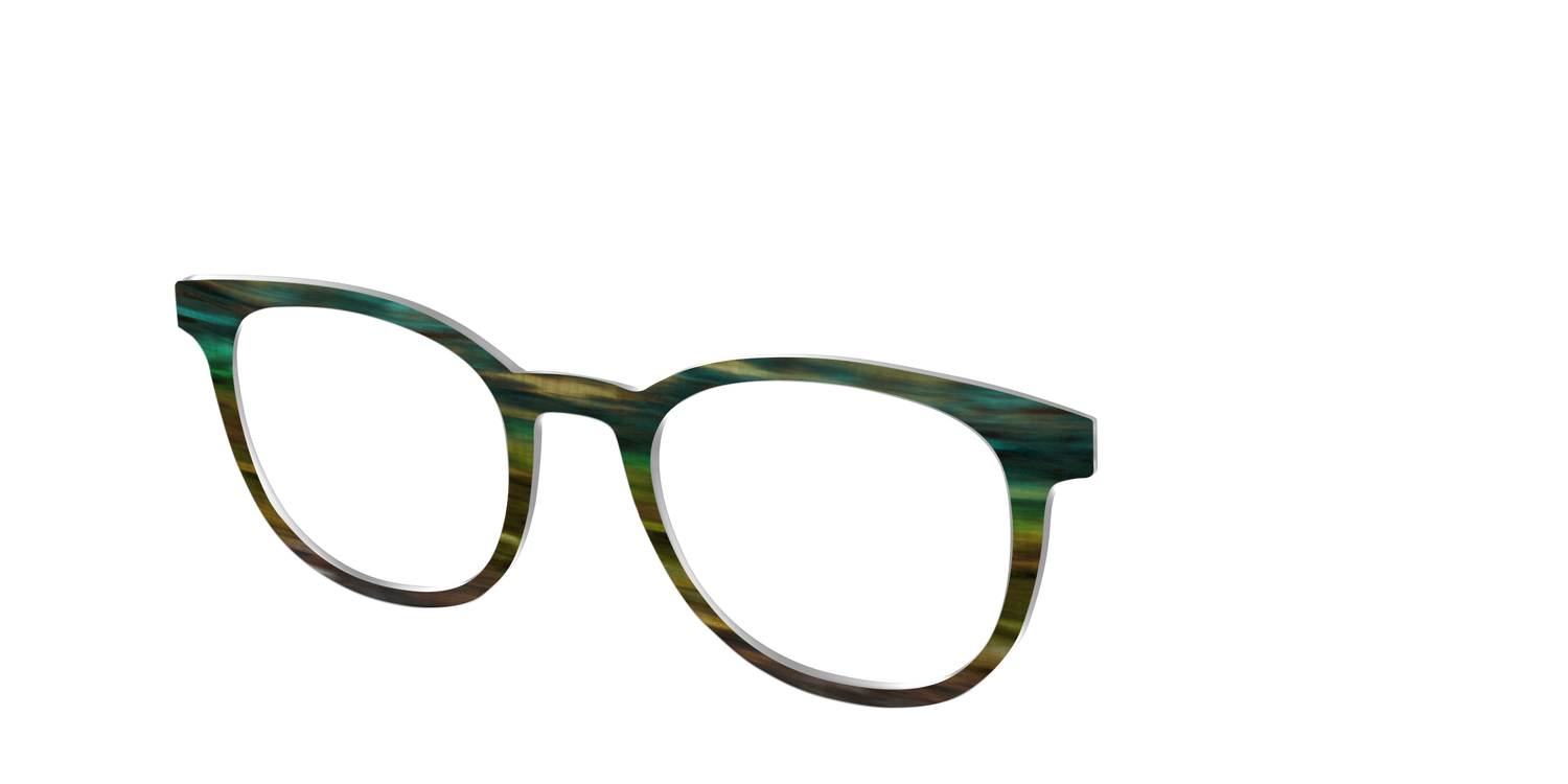 The Emerald Gradient Horn - Angle Top Image - Pair Eyewear