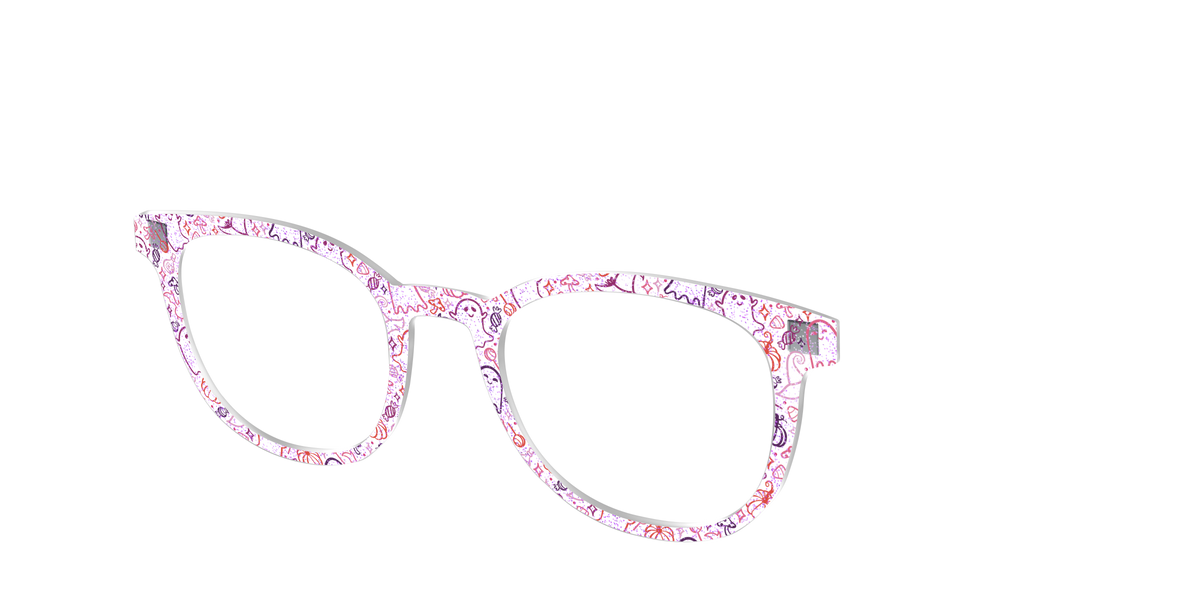 The Frightfully Fun Doodles Crystal - Angle Top Image - Pair Eyewear