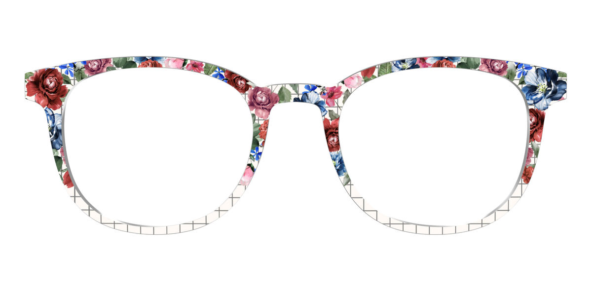 The Graph Paper Floral - Front Top Image - Pair Eyewear