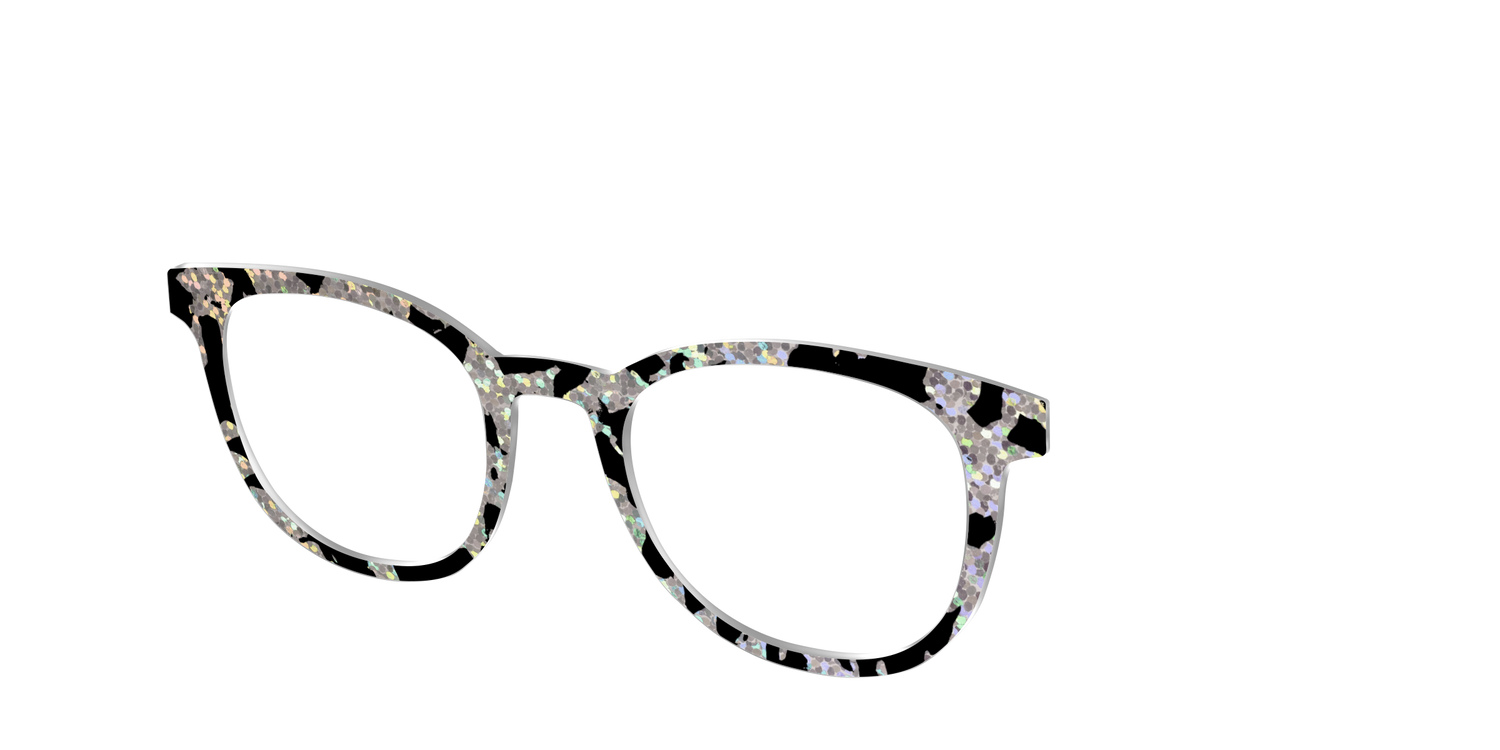 The Holographic Mottled Tortoise - Angle Top Image - Pair Eyewear