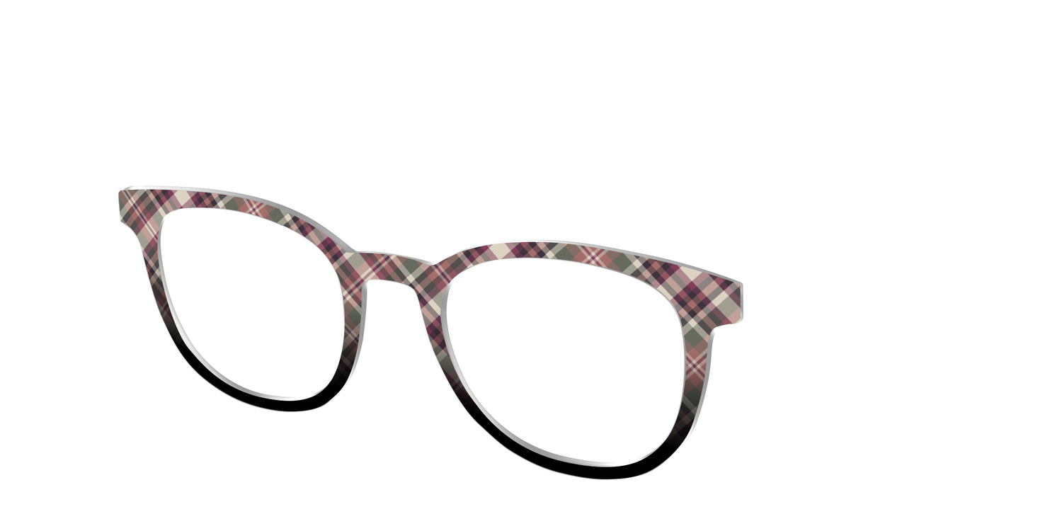 The Homespun Plaid - Angle Top Image - Pair Eyewear