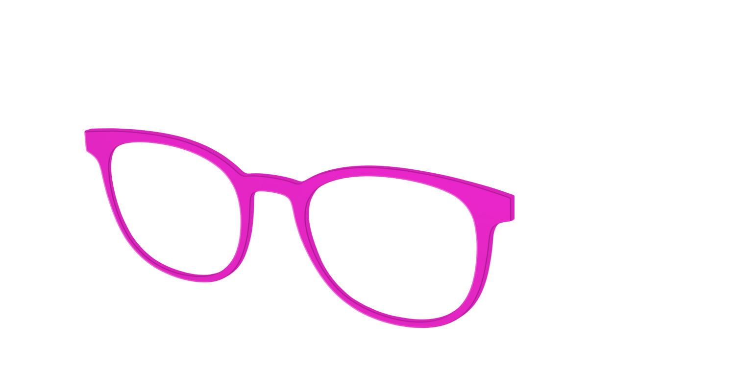 The Hot Pink - Angle Top Image - Pair Eyewear