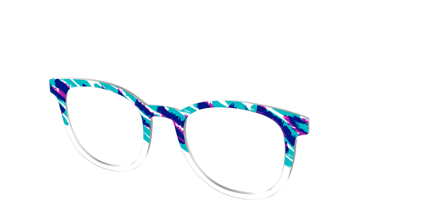 The Jazzy Scribble - Angle Top Image - Pair Eyewear
