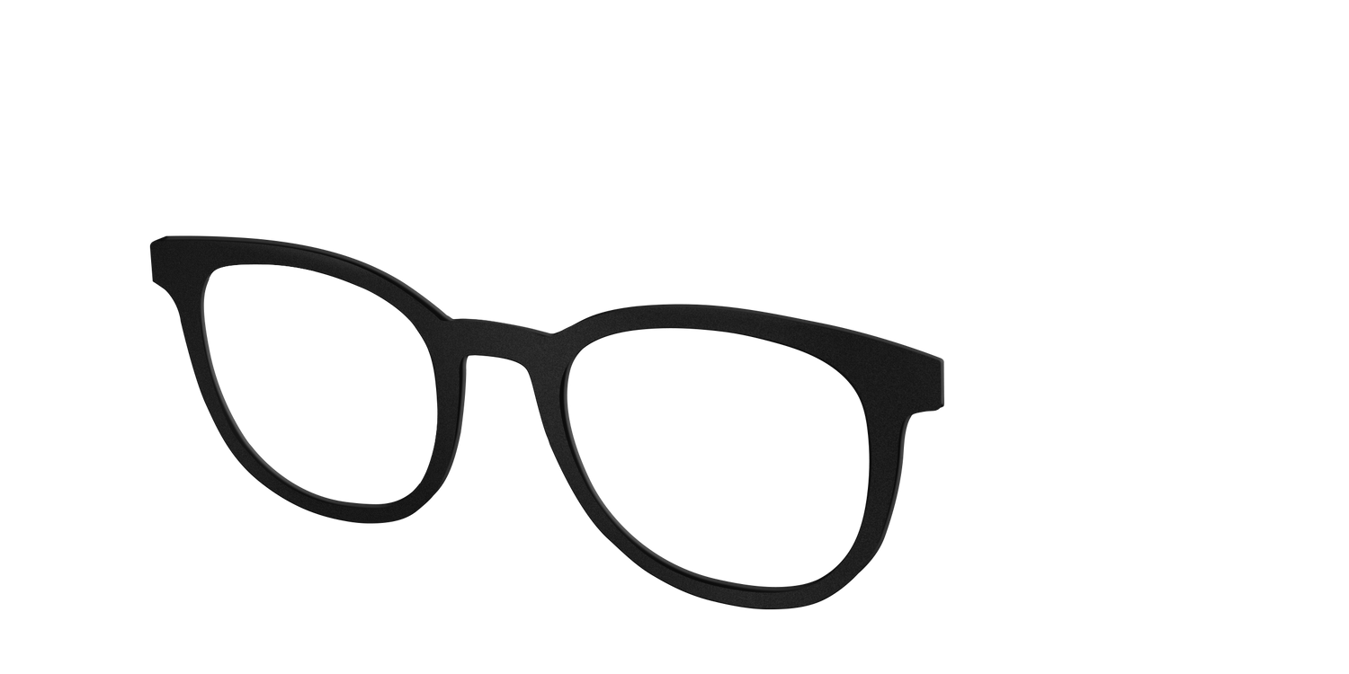 The Matte Black - Angle Top Image - Pair Eyewear