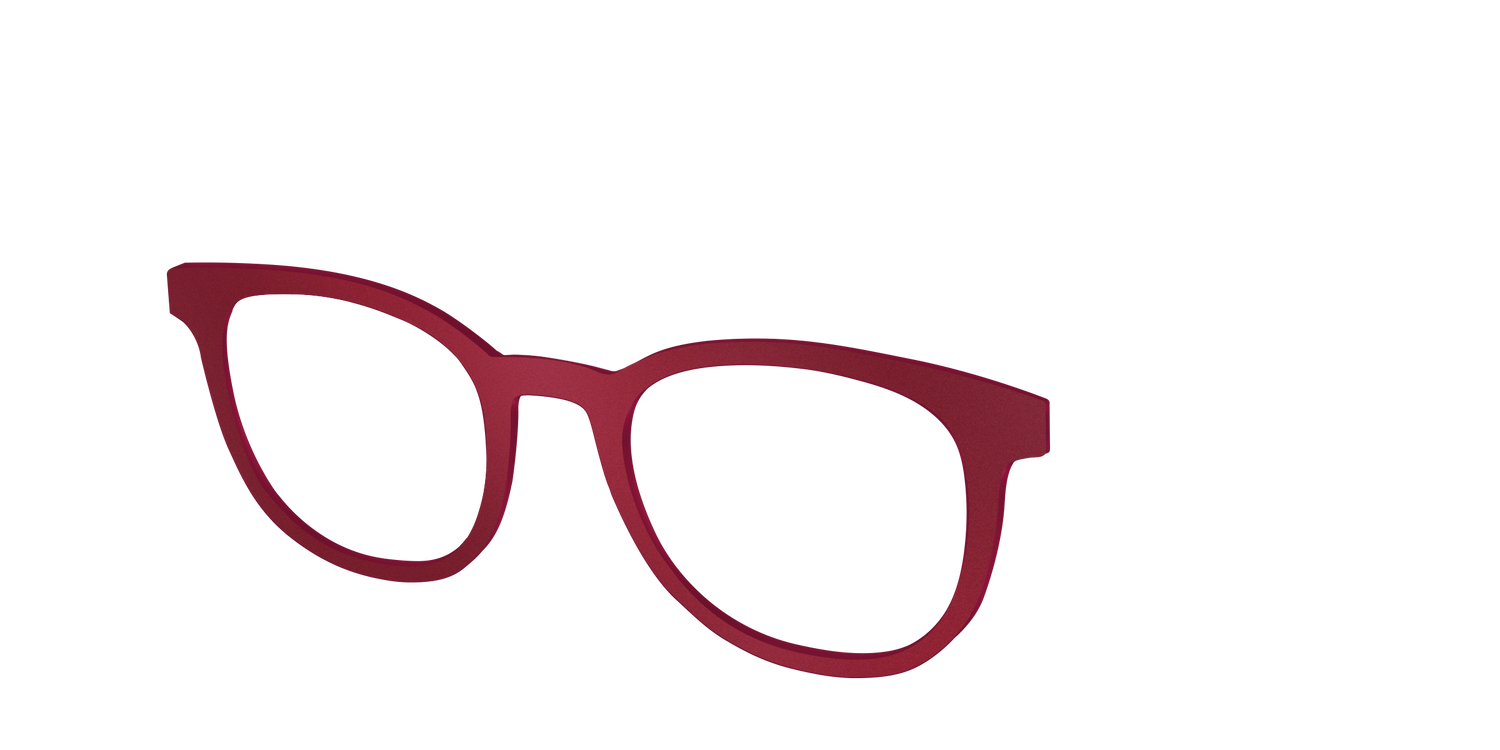 The Matte Burgundy - Angle Top Image - Pair Eyewear