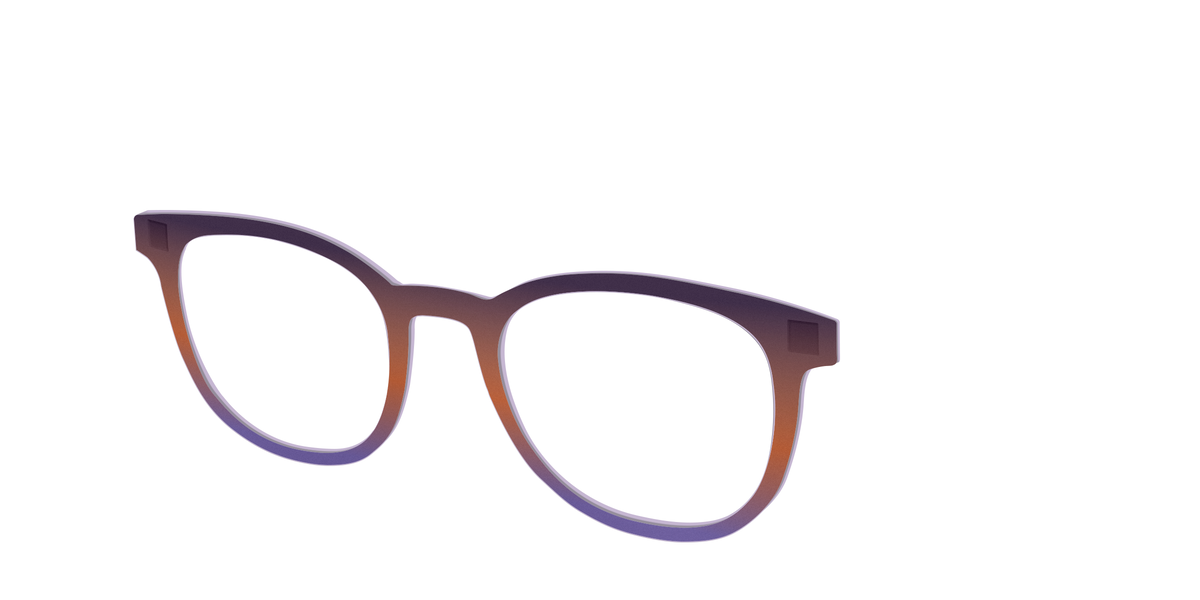 The Matte Midnight to Violet Gradient - Angle Top Image - Pair Eyewear