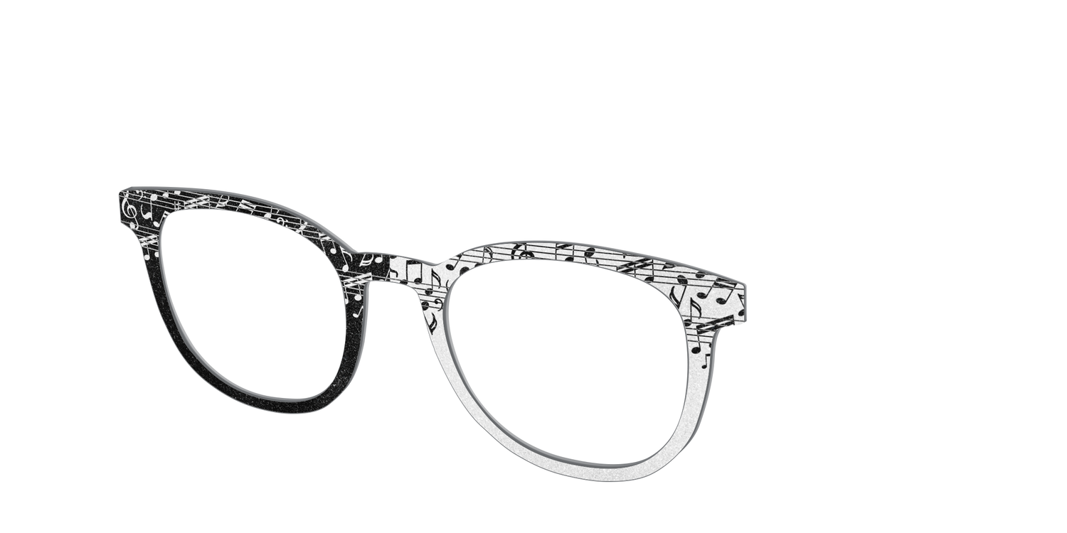 The Musical Shimmer Split - Angle Top Image - Pair Eyewear