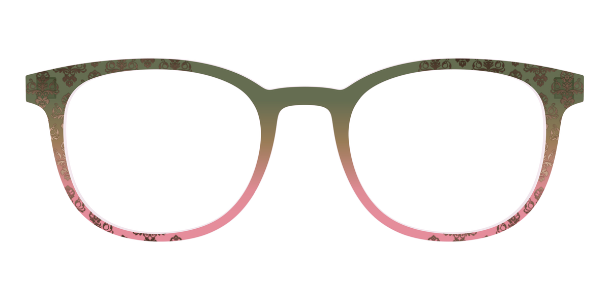 The Olive to Rose Trellis with Champagne Foil - Front Top Image - Pair Eyewear