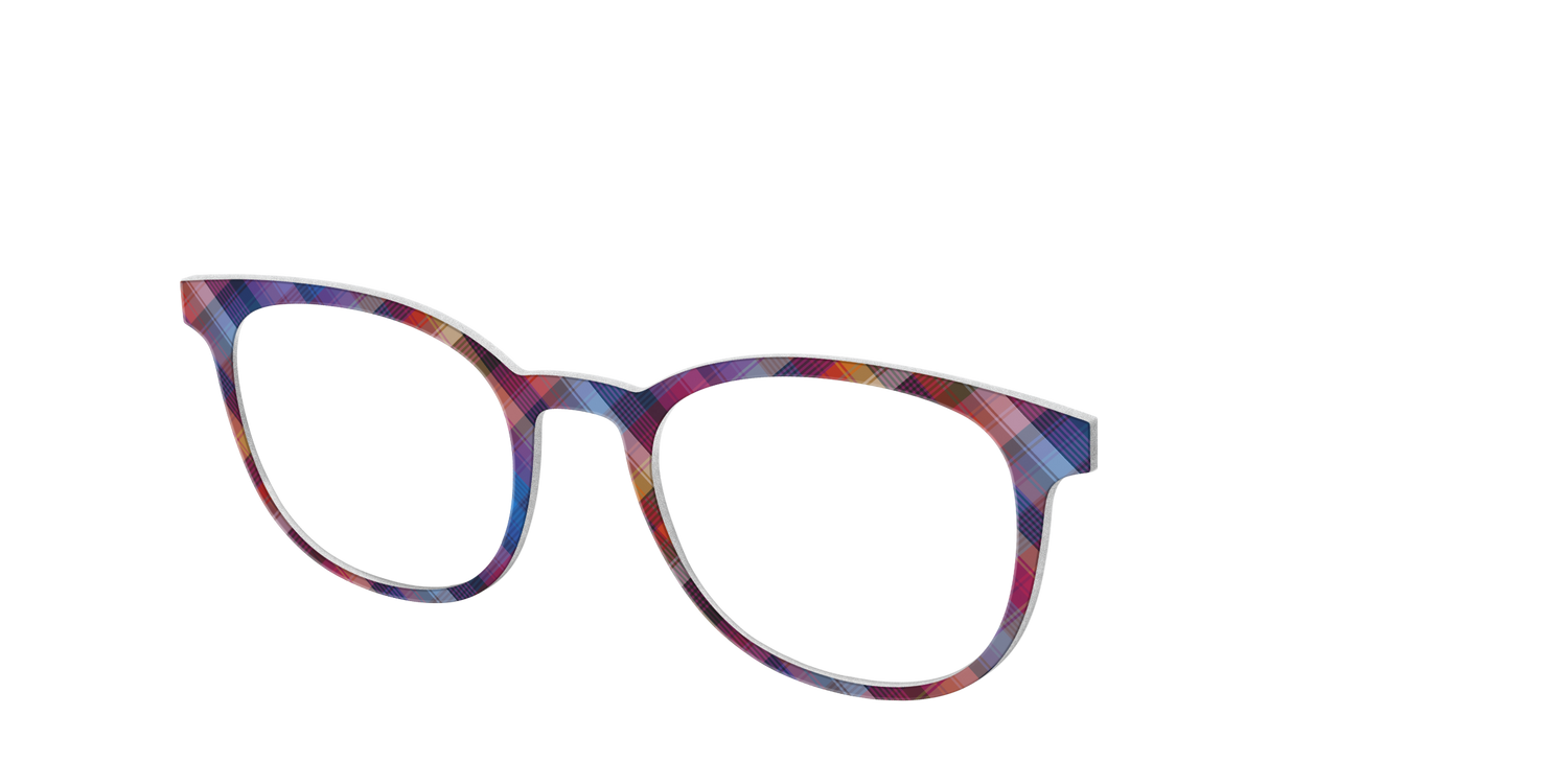 The Ombre Plaid - Angle Top Image - Pair Eyewear