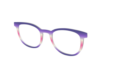 The Petunia Haze Gradient - Angle Top Thumbnail - Pair Eyewear