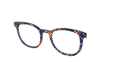 The Scholastic Plaid with Foil - Angle Top Thumbnail - Pair Eyewear