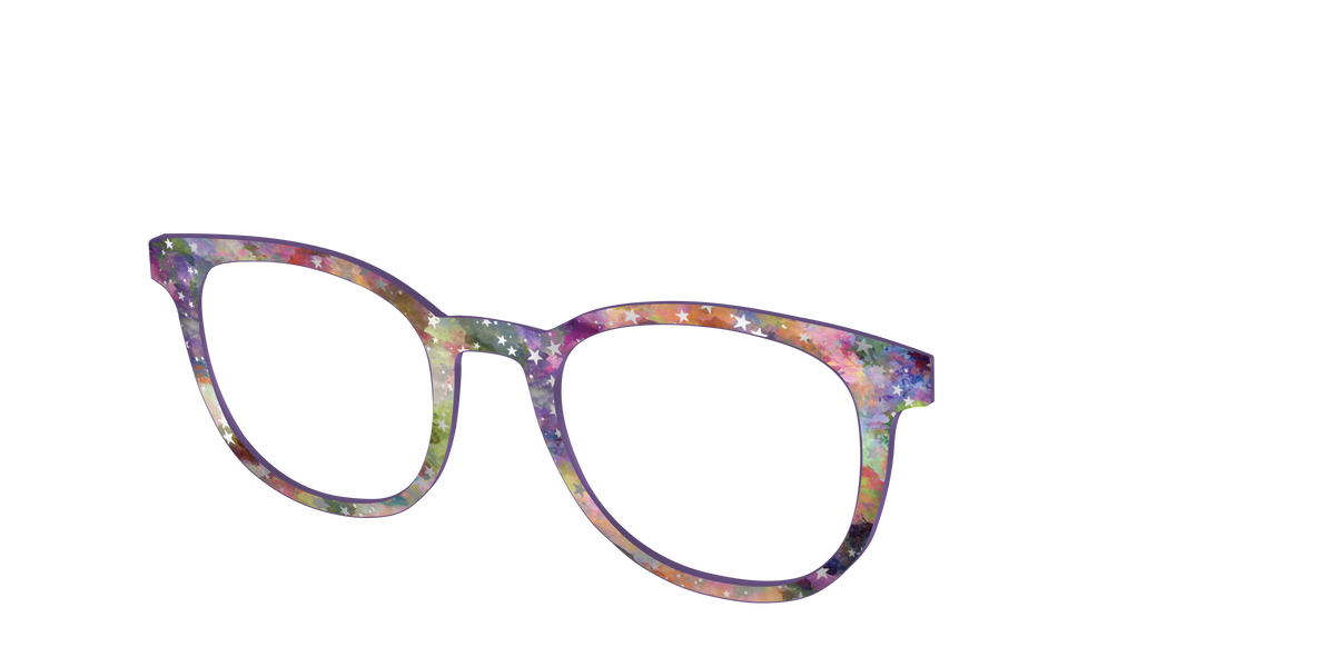 The Silver Foil Starry Sky - Angle Top Image - Pair Eyewear
