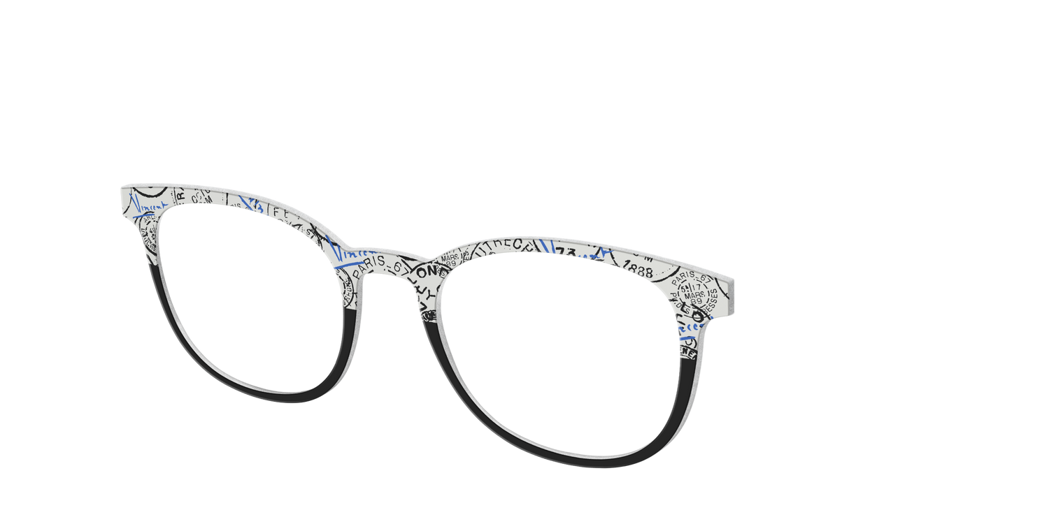 The Stamps Split - Angle Top Image - Pair Eyewear