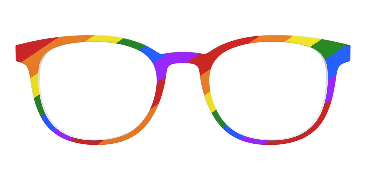 The Traditional Pride Flag - Front Top Image - Pair Eyewear