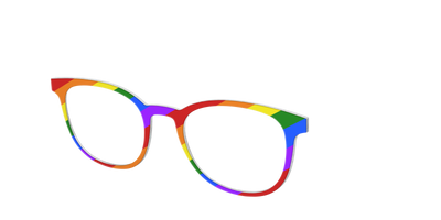The Traditional Pride Flag - Angle Top Thumbnail - Pair Eyewear
