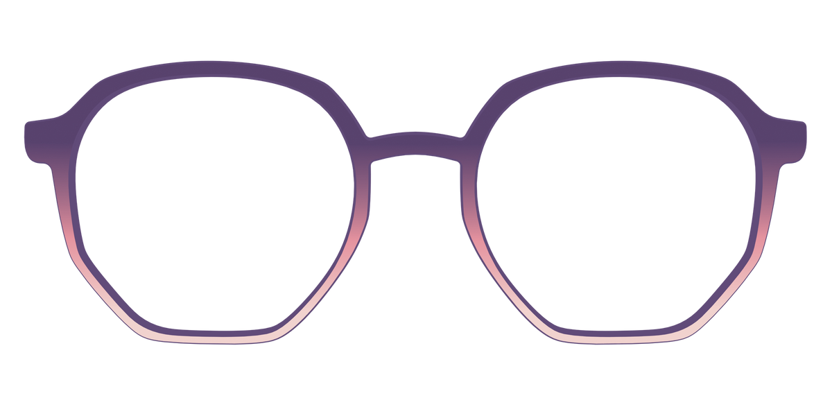 The Acai to Blush Gradient - Front Top Image - Pair Eyewear