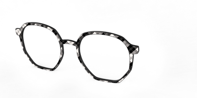 The B&W Plaid - Angle Top Thumbnail - Pair Eyewear
