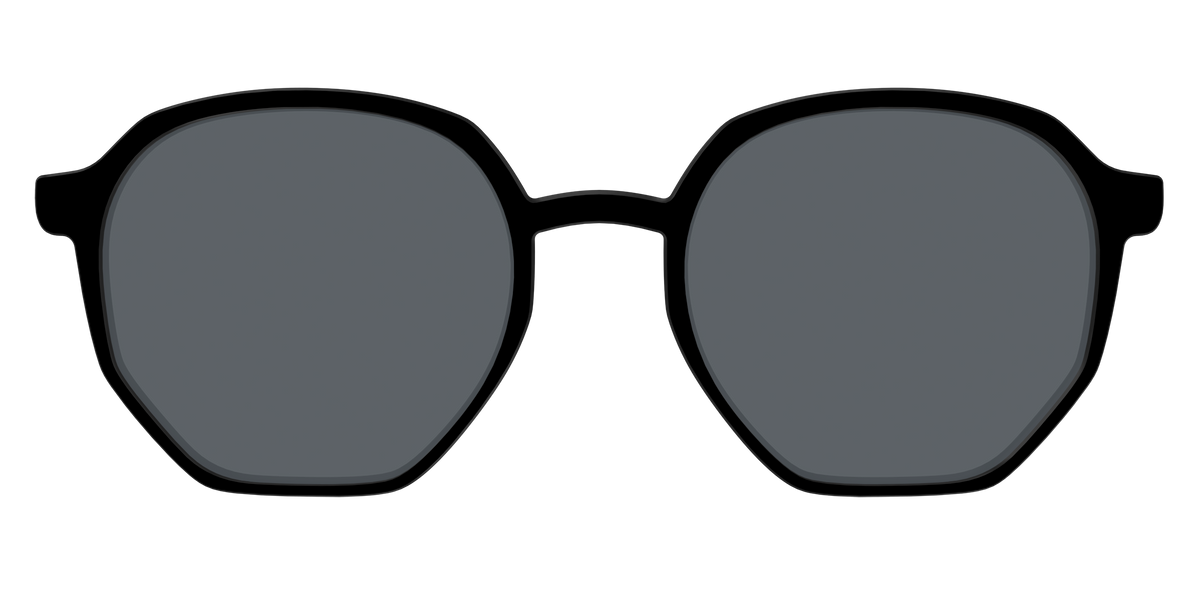 The Polarized Black Sun Top - Front Top Image - Pair Eyewear