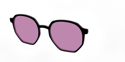 The Black with Pink Racquet Sport lens - Angle Top Thumbnail - Pair Eyewear