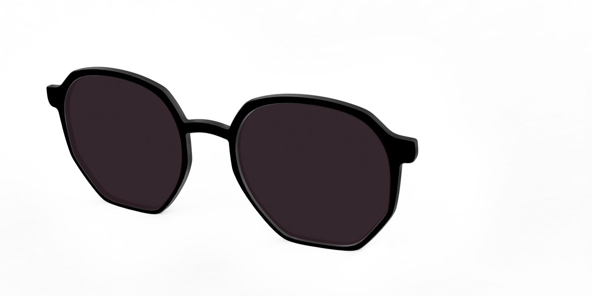 The Black with Urban Explorer lens - Angle Top Image - Pair Eyewear