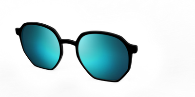 The Polarized Blue Reflective Sun Top - Angle Top Thumbnail - Pair Eyewear