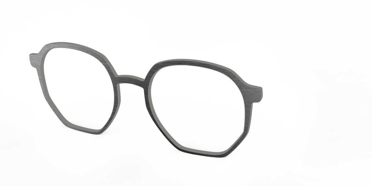 The Brushed Nickel - Angle Top Image - Pair Eyewear