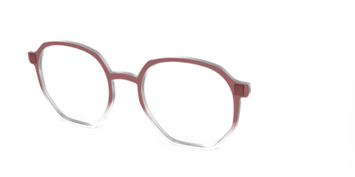 The Burgundy Gradient Crystal - Angle Top Thumbnail - Pair Eyewear