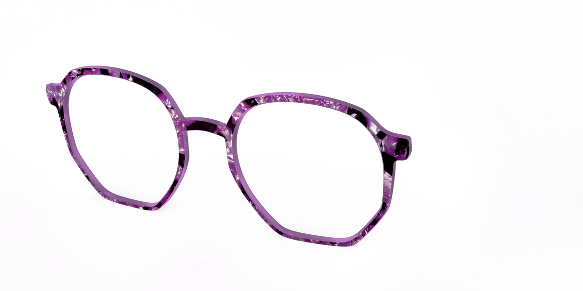 The Dark Orchid Pearl Tortoise - Angle Top Image - Pair Eyewear