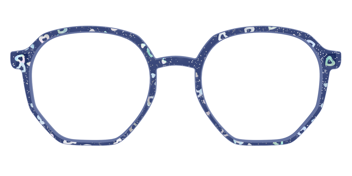 The Denim Heart Glitter Crystal - Front Top Image - Pair Eyewear