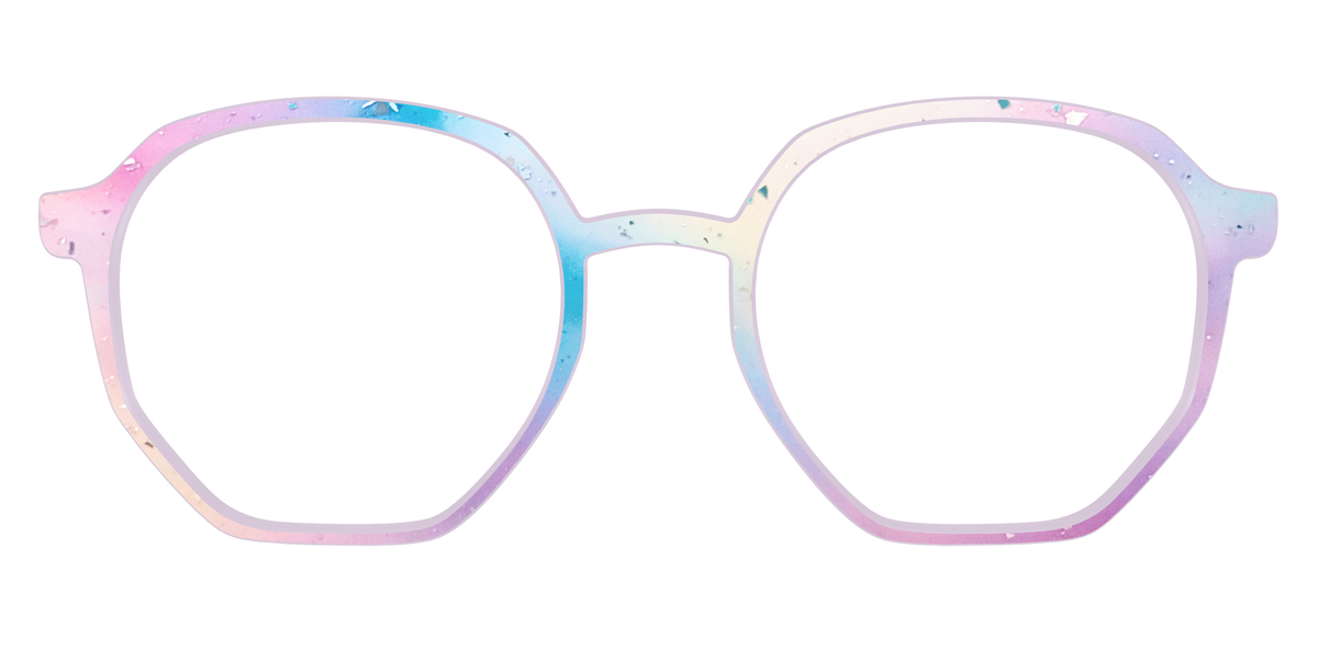 The Dreamy Pastel with Holographic Glitter - Front Top Image - Pair Eyewear