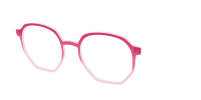 The Flamingo to Blush Gradient Crystal - Angle Top Thumbnail - Pair Eyewear