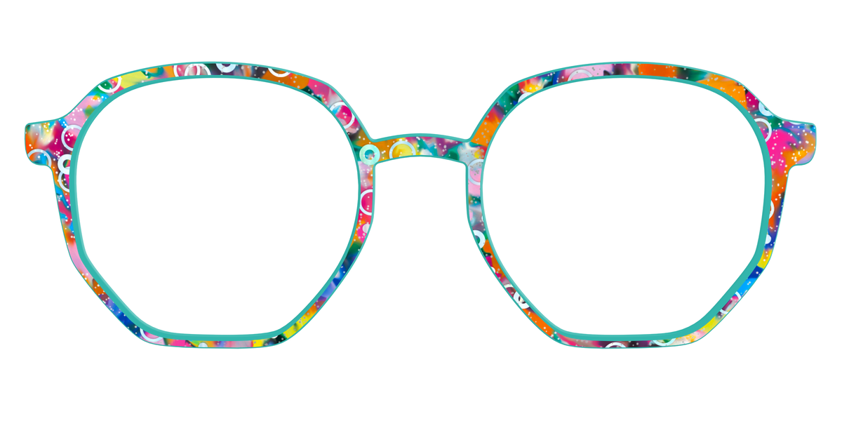 The Imaginative Tortoise with Bubble Glitter - Front Top Image - Pair Eyewear
