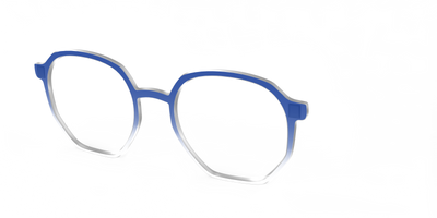 The Indigo Gradient Crystal - Angle Top Thumbnail - Pair Eyewear