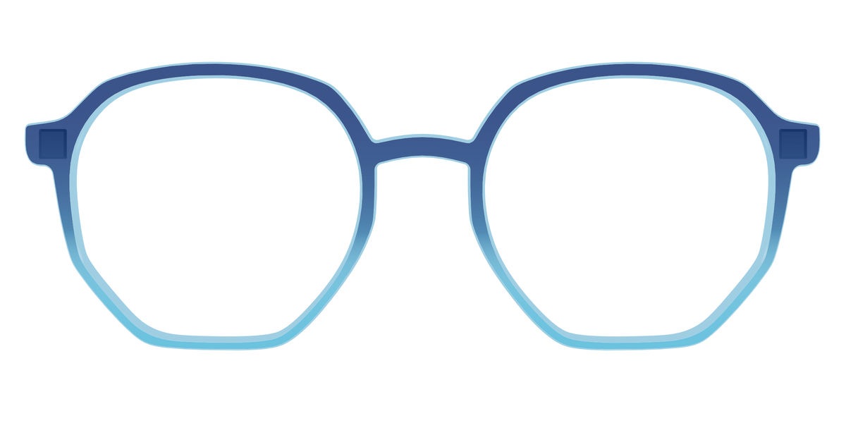 The Indigo to Sky Blue Gradient Crystal - Front Top Image - Pair Eyewear