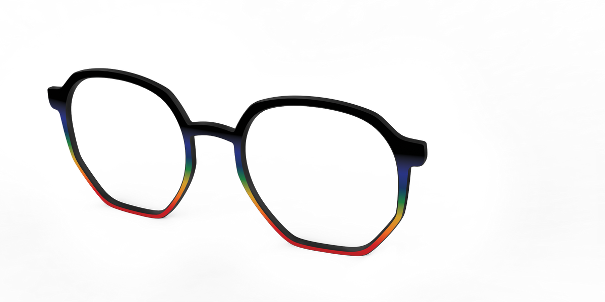 The Love Wins Gradient - Angle Top Image - Pair Eyewear