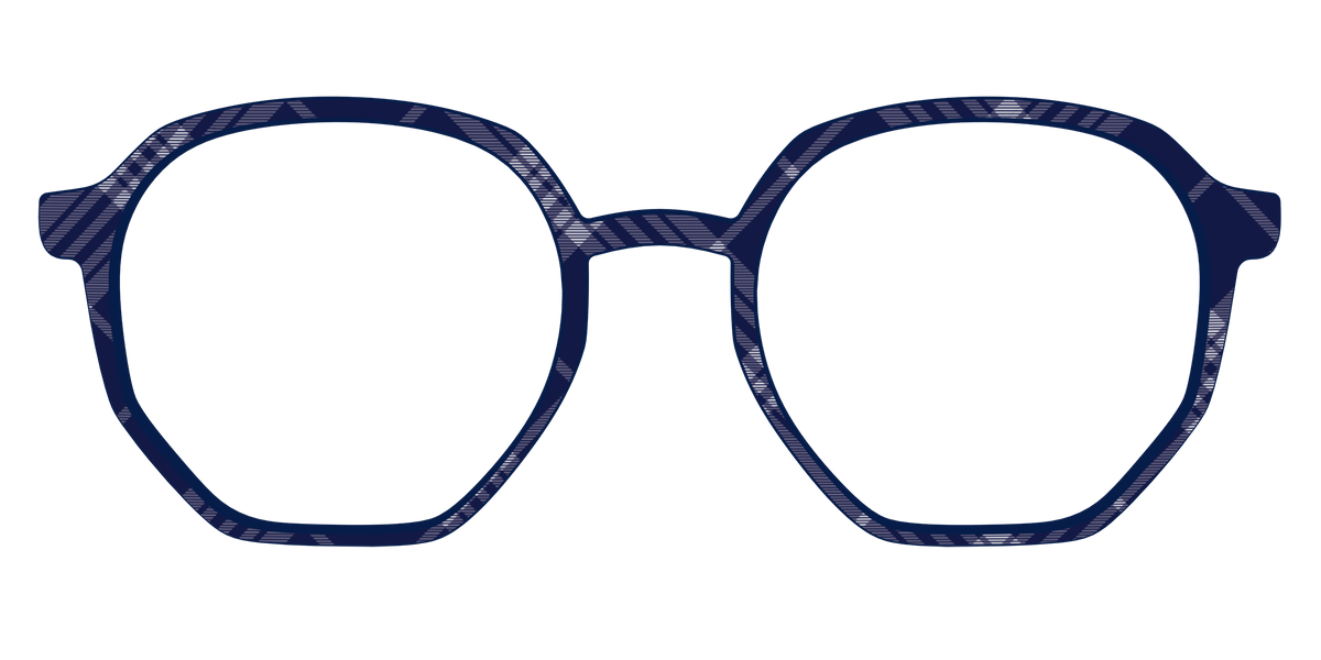 The Navy Twill Plaid - Front Top Image - Pair Eyewear