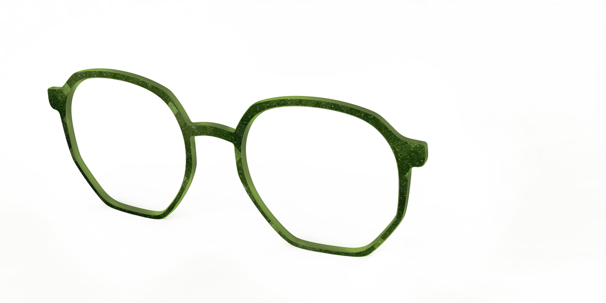 The Olive Geo - Angle Top Image - Pair Eyewear